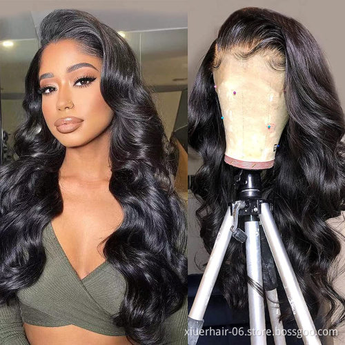 Heat Resistant Hd Lace 4X4 Ombre 9A And 10A  virgin Cutilce Aligned Hd 13X6 Lace Frontal Wig 250 Witk Kinky Straight Hair